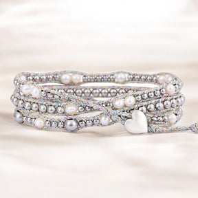 Glänzendes Perlen-Schutzwickelarmband