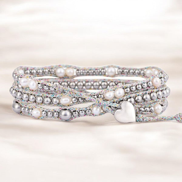 Glänzendes Perlen-Schutzwickelarmband