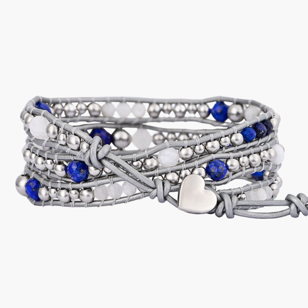 Himmlisches Lapis Schutz Wickelarmband