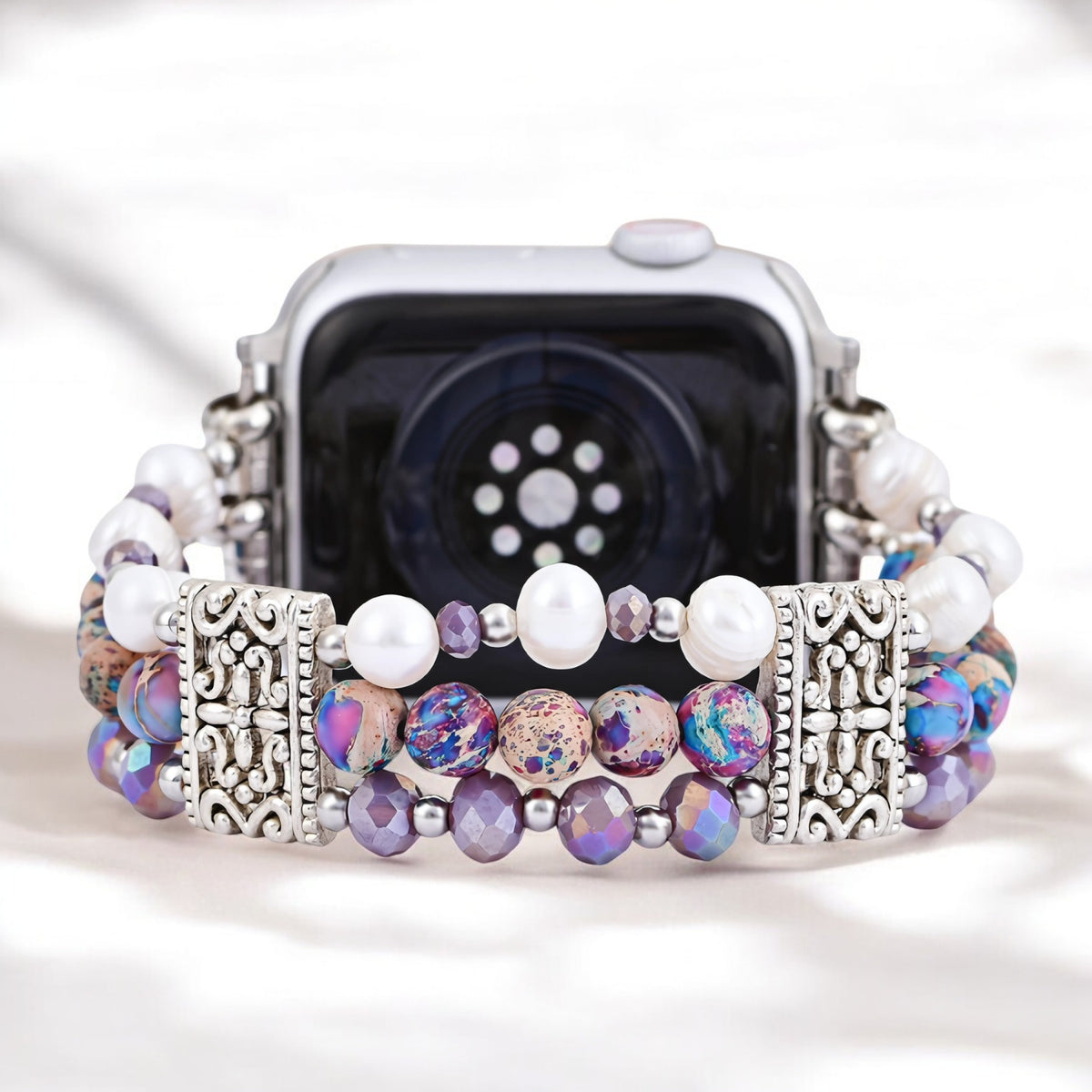 Artisanales Jasper Oasis Stretch Apple Watch Armband