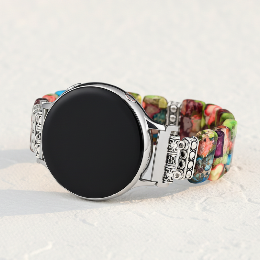 Chic Flower Samsung Galaxy Stretch Uhrenarmband