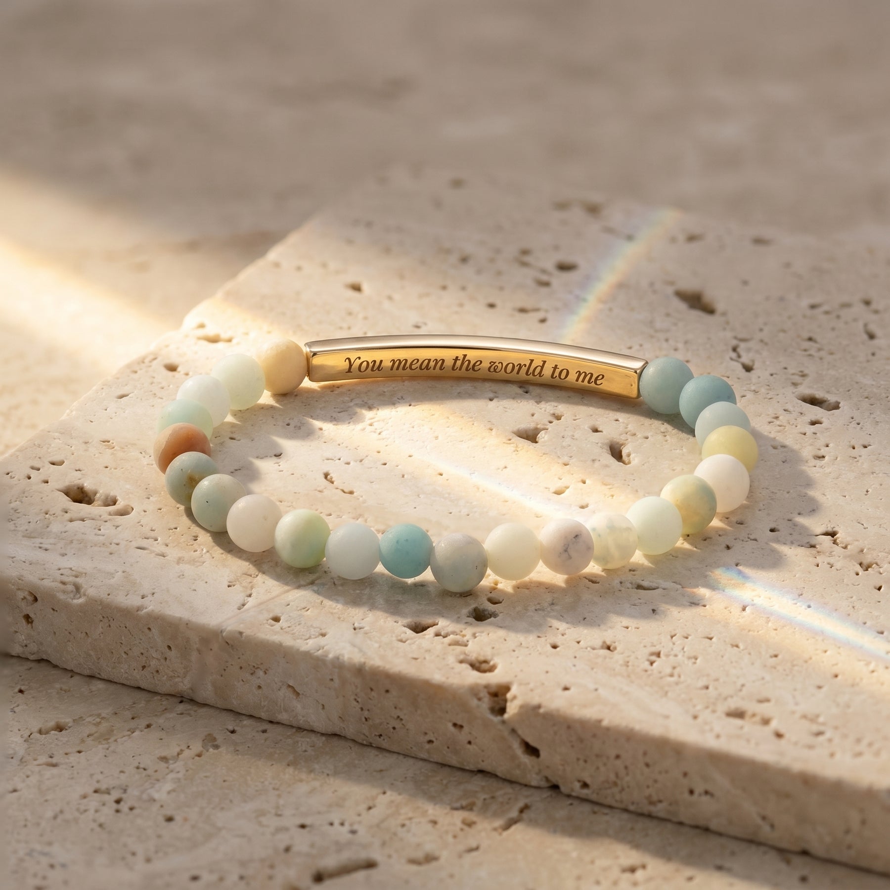 Geheimnachrichten-Stein Bracelets