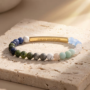 Geheimnachrichten-Stein Bracelets