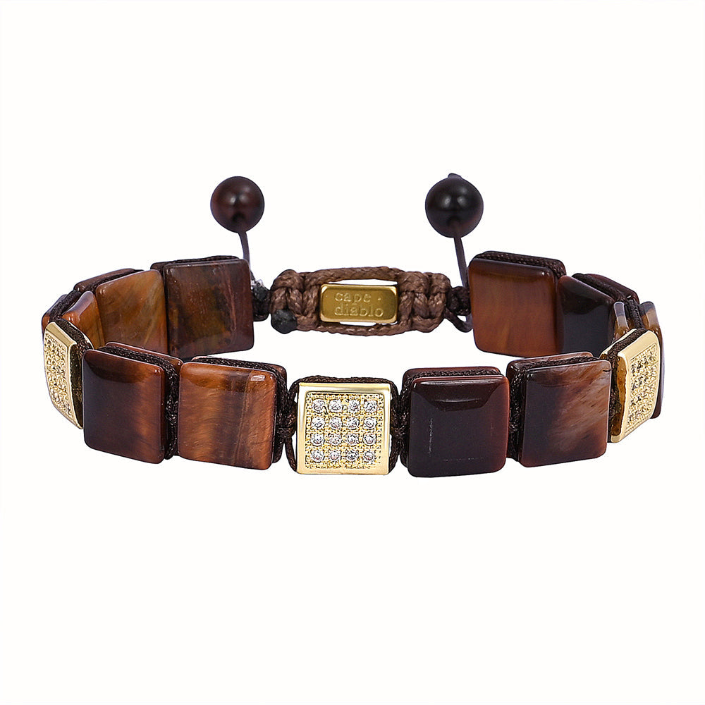 Herren Armband aus rotem Tigerauge