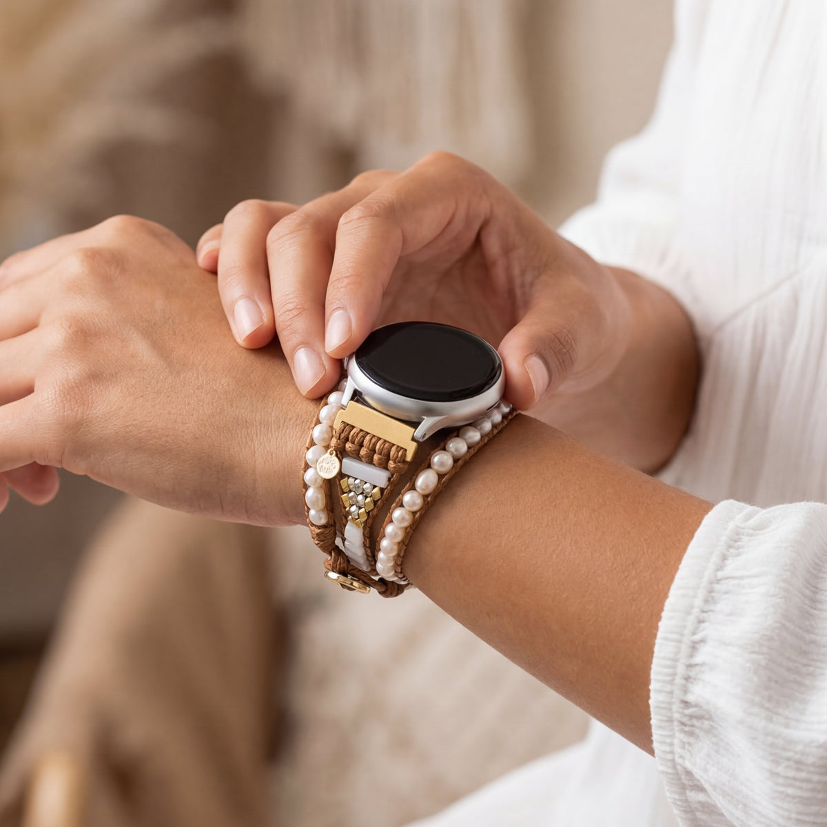 Süßwasserperlen Samsung Galaxy Watch Armband