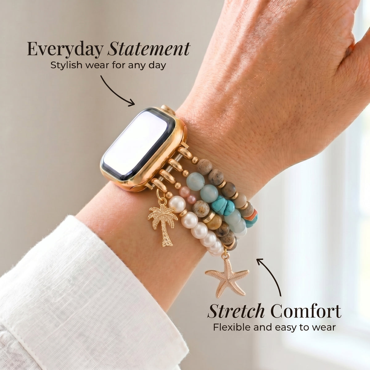 Tropical Sands Stretch Apple Watch Armband
