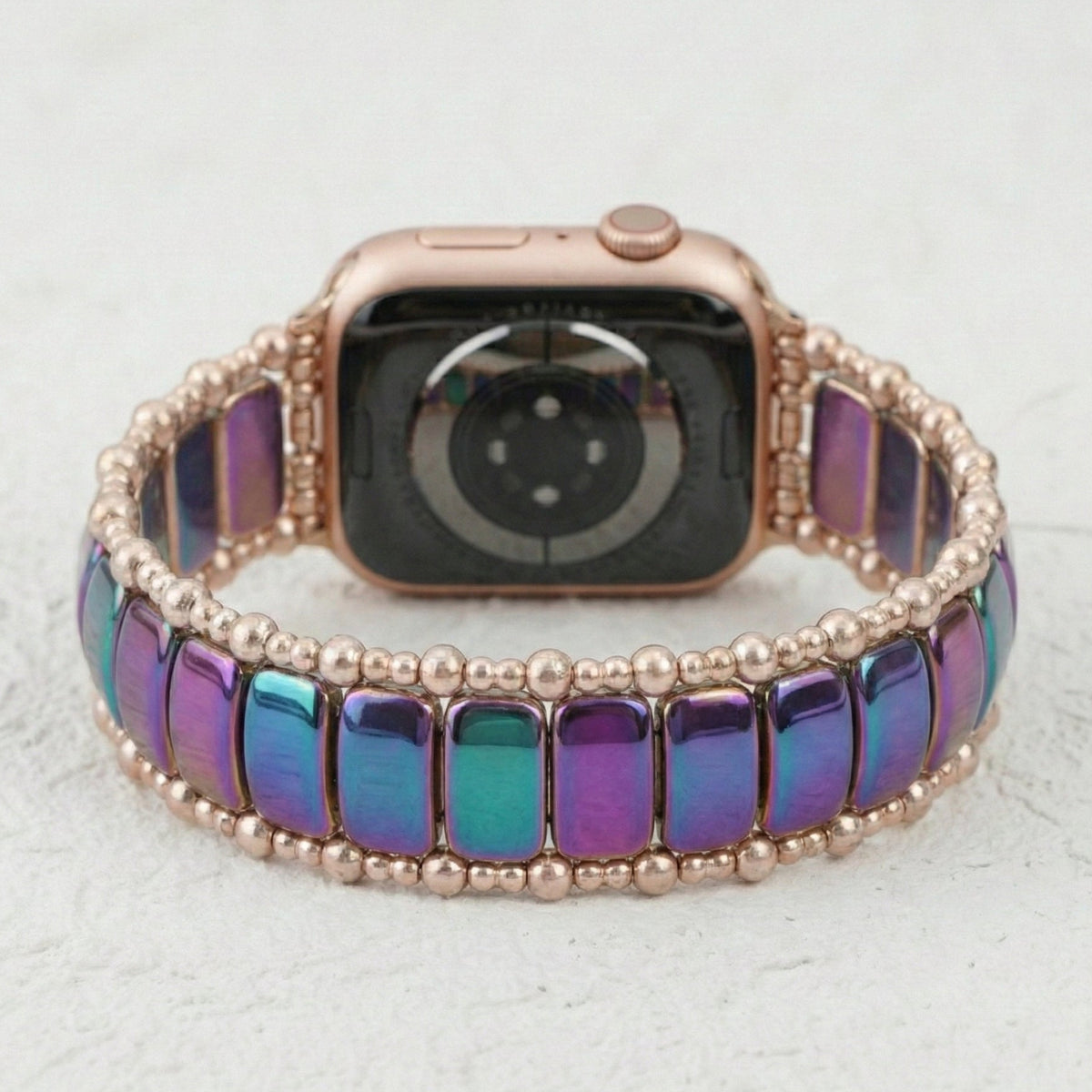 Rosige Euphorie Dehnbares Apple Watch Armband
