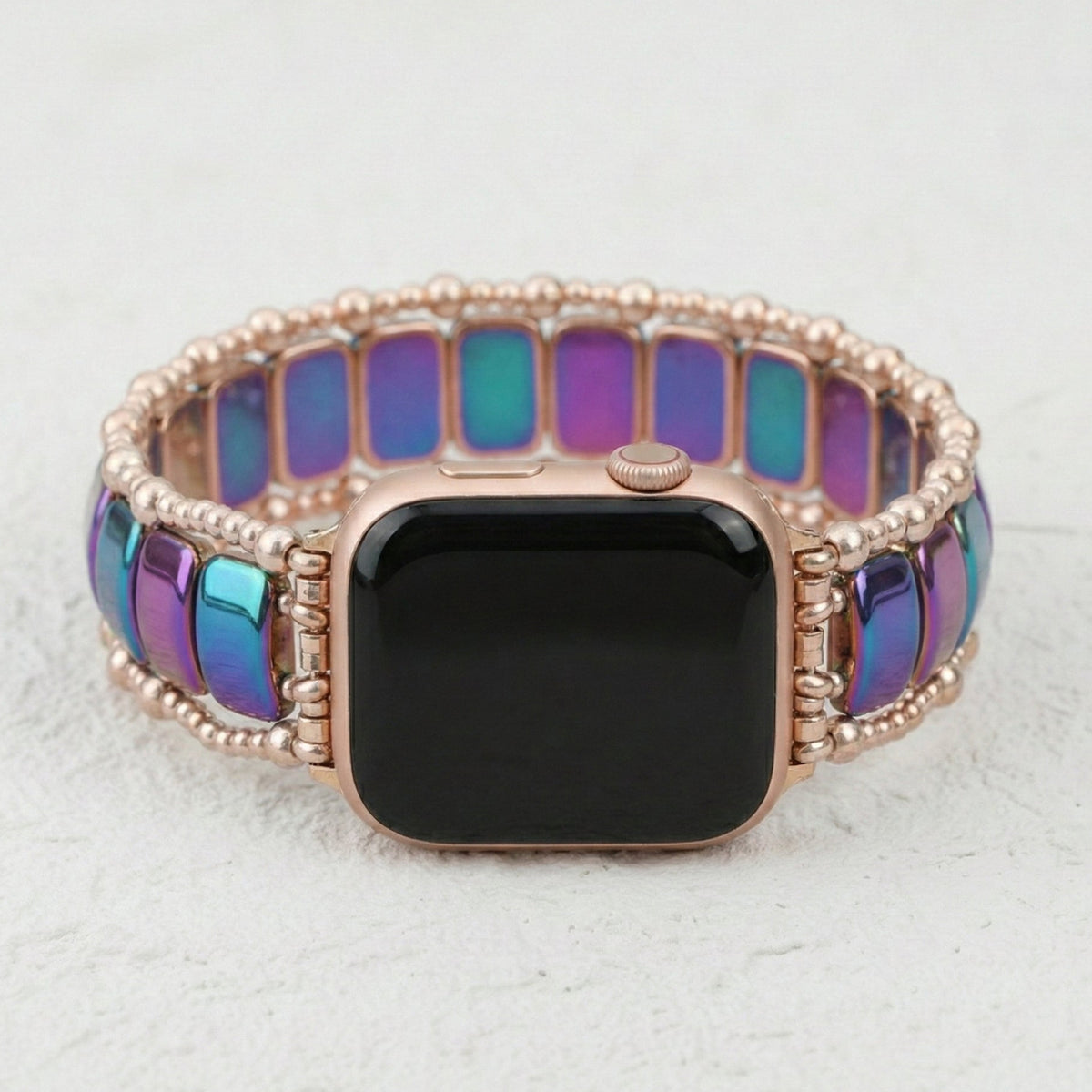 Rosige Euphorie Dehnbares Apple Watch Armband