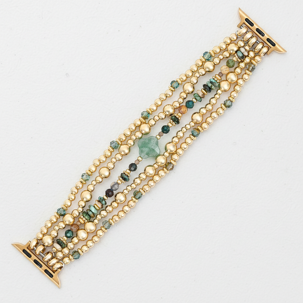 Goldene Oase Dehnbares Apple Watch Armband