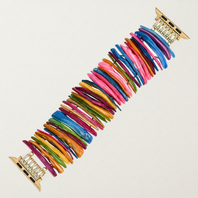 Goldfarbener Dopamin-Schale dehnbarer Apple Watch Armband