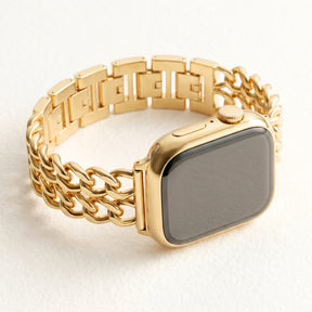 Goldfarbiges Curve Luxusarmband für Apple Watch