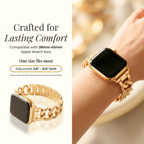 Goldenes gewebtes Luxusarmband für Apple Watch