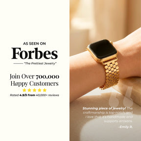 Goldenes Geflochtenes Luxusarmband für Apple Watch