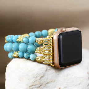 Türkisfarbener Dream Stretch Apple Watch Armband