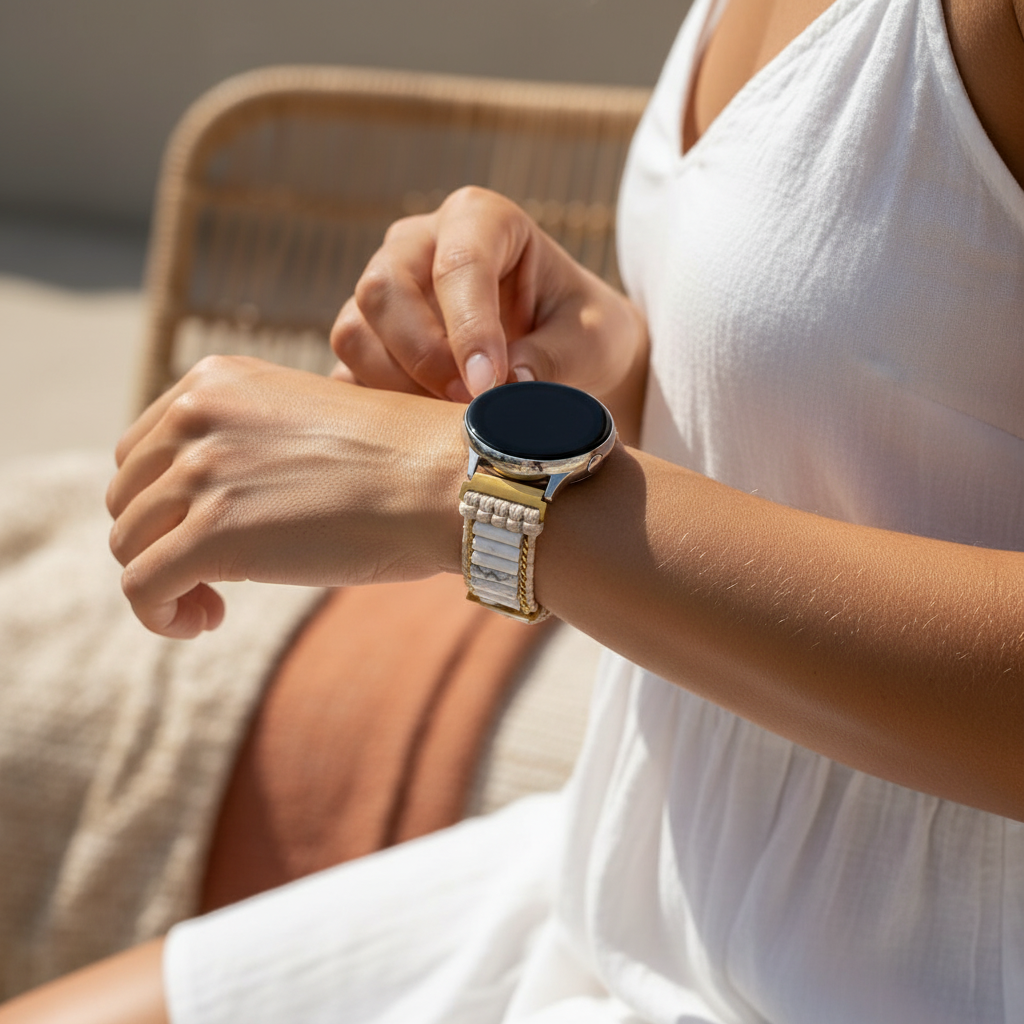 Himmlisches Howlite Samsung Galaxy Watch Armband