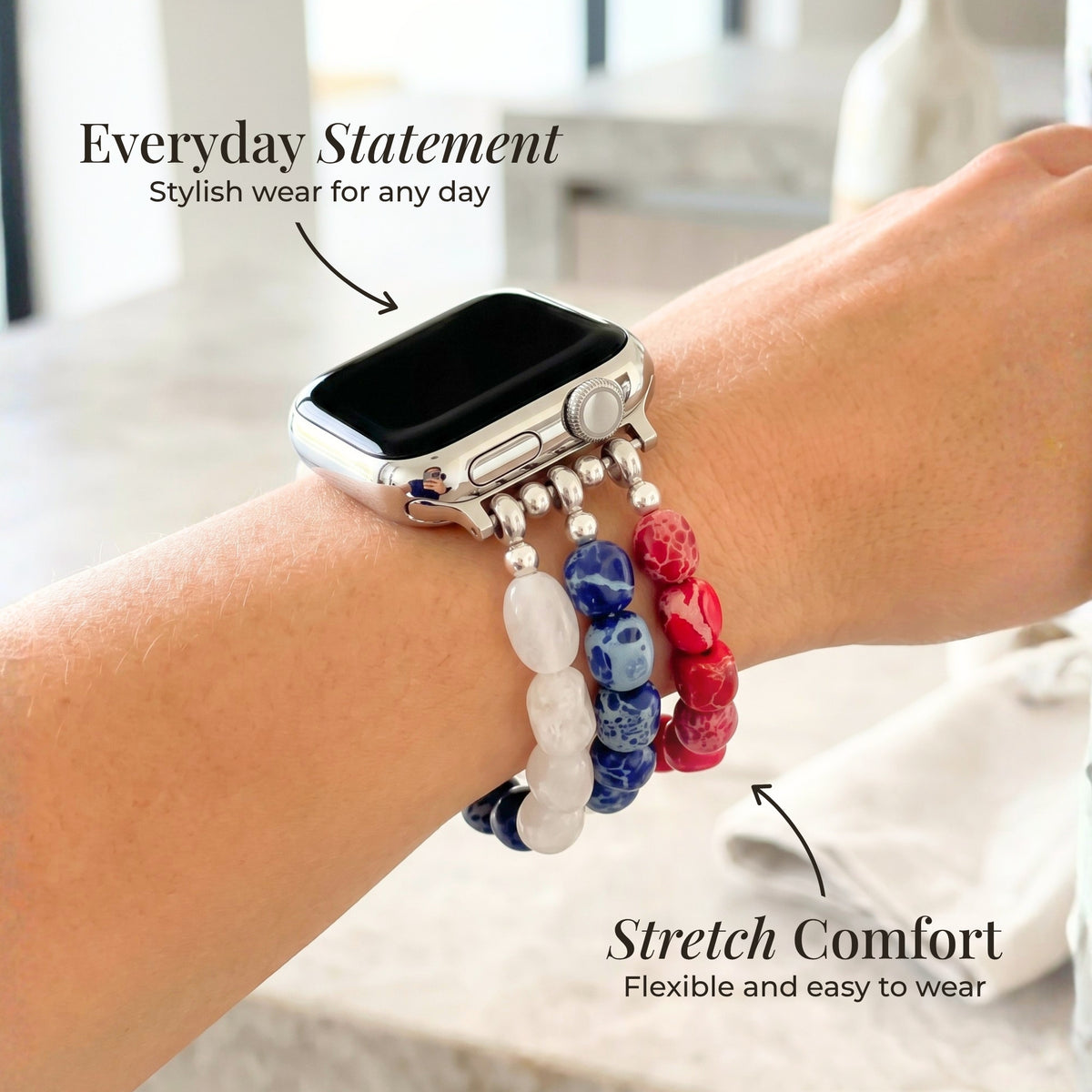 Independence Flame Stretch Apple Watch Armband