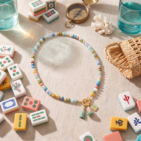 Glücks-Mahjong-Frücksspiel-Halskette