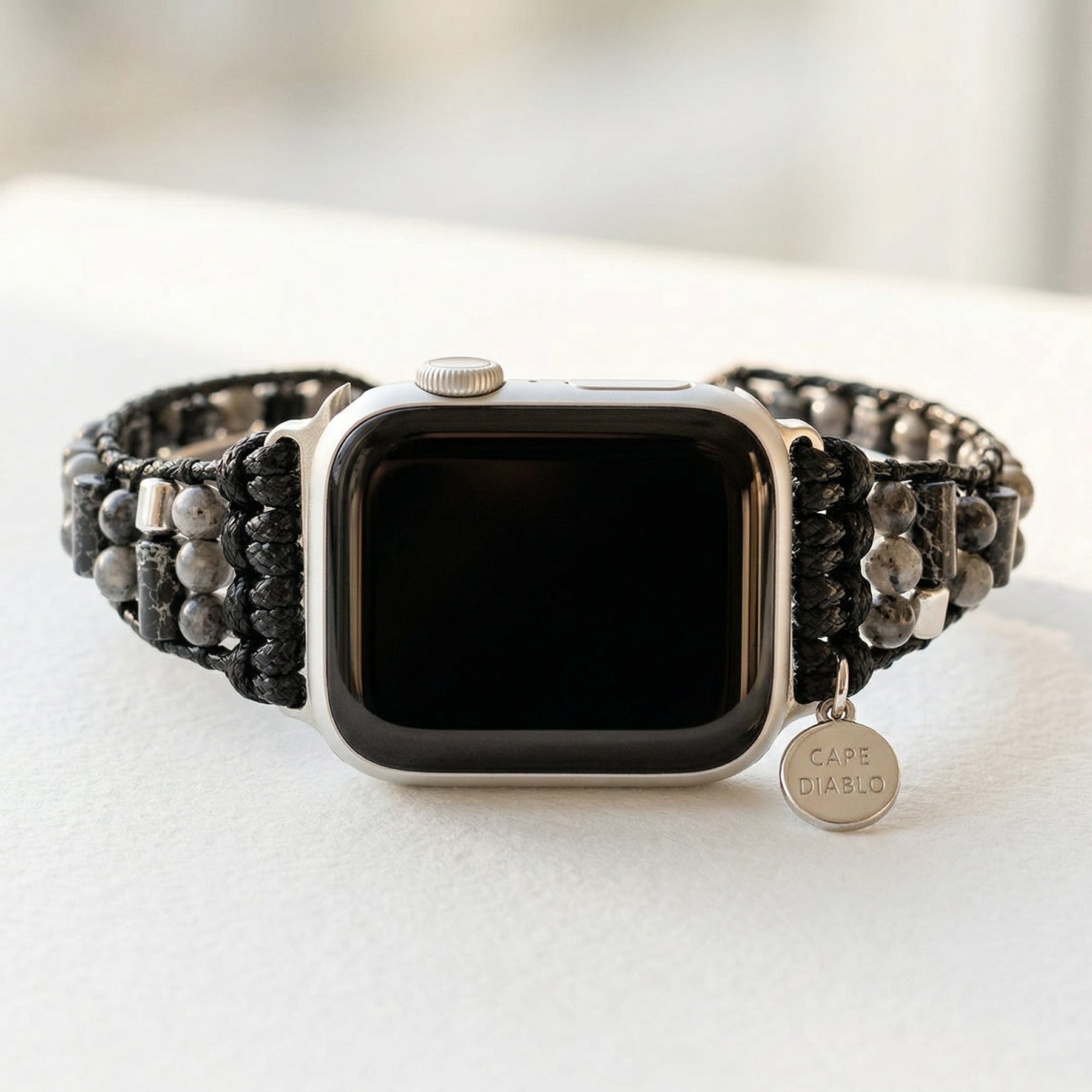 Herren Labradorit Active Apple Watch Armband