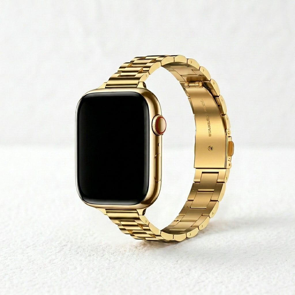 Klassisches Gold Luxus Apple Watch Armband