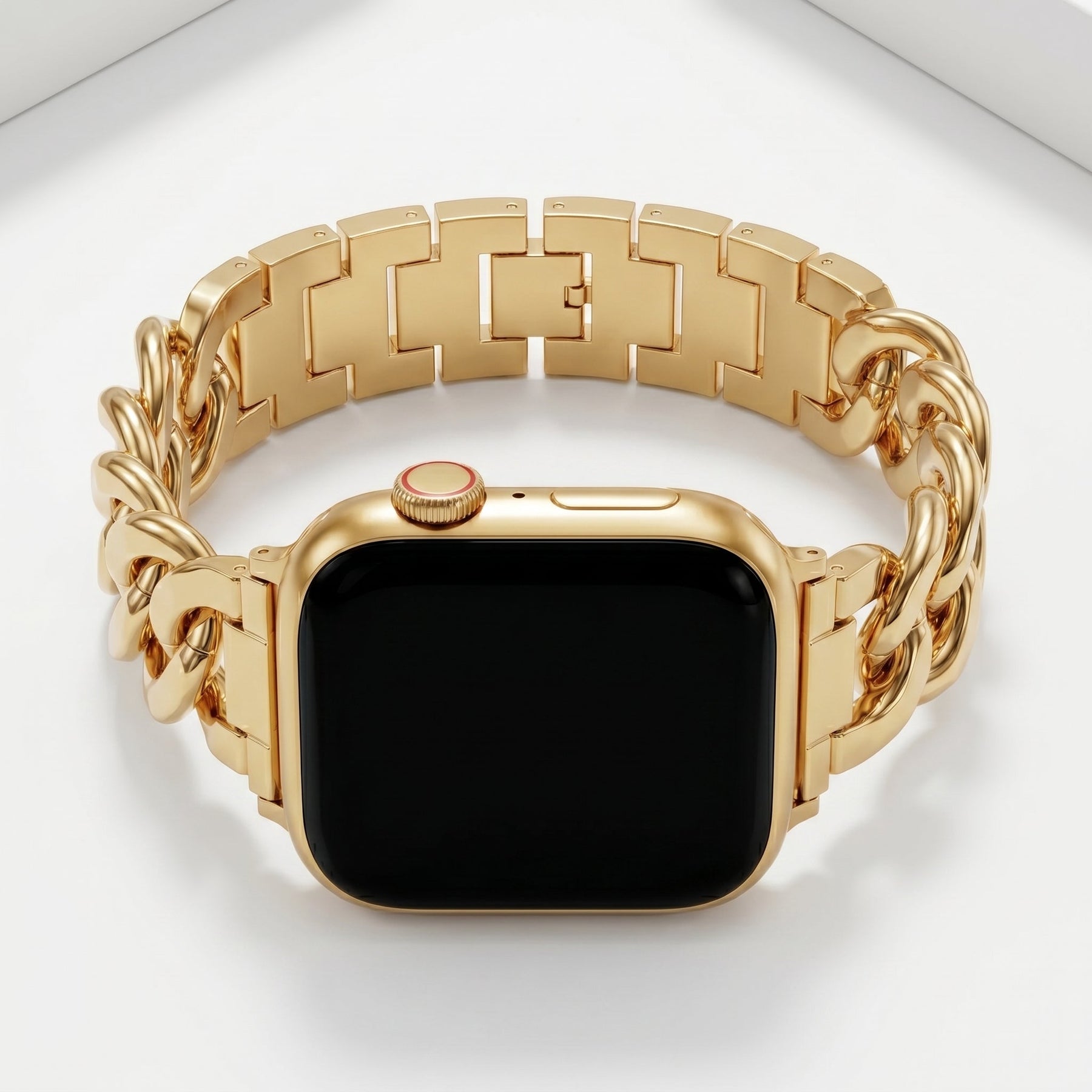 Goldenes gewebtes Luxusarmband für Apple Watch