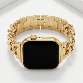 Goldenes gewebtes Luxusarmband für Apple Watch