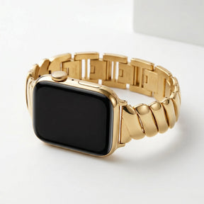 Goldener Glamour Luxus Apple Watch Armband