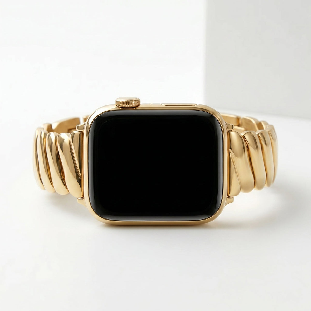Goldener Glamour Luxus Apple Watch Armband