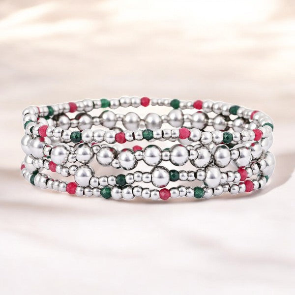 Weihnachts-Silber-Magie-Armband-Set