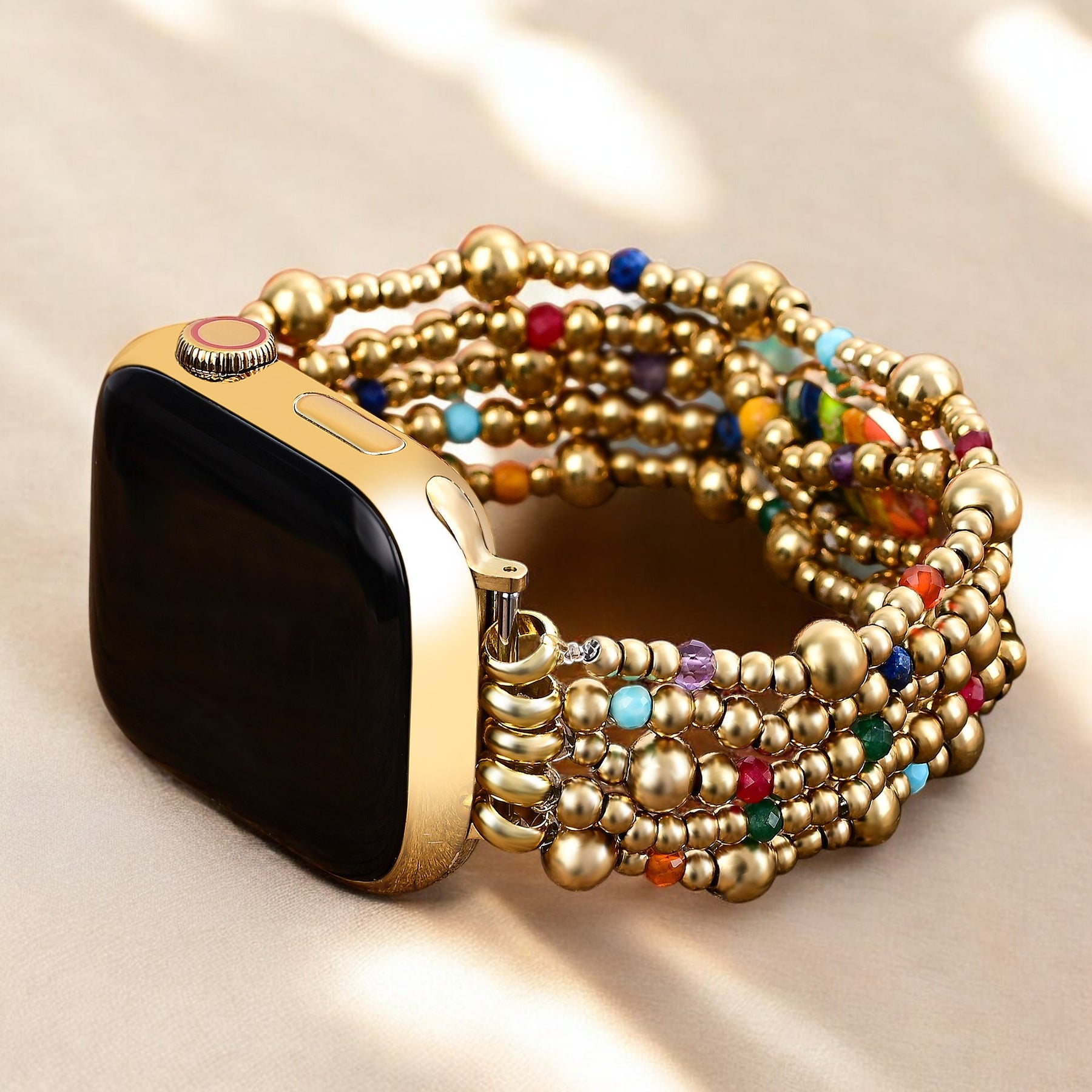 Golden Essence Heart Stretch Apple Watch Armband