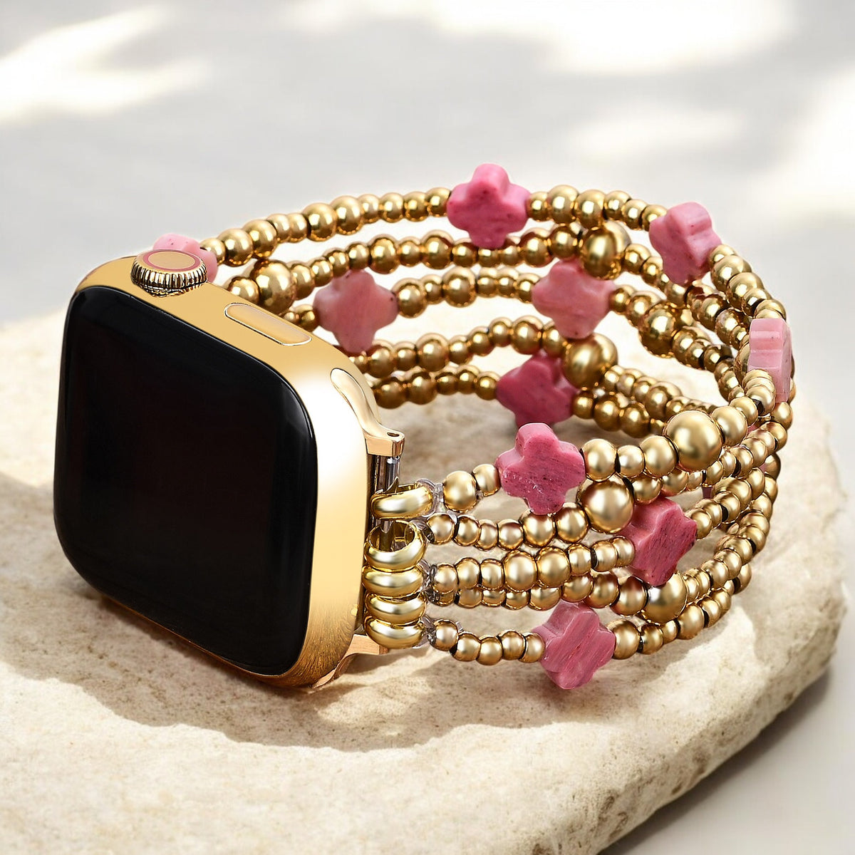 Ruby Aura Cross Stretch Apple Watch Armband