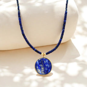 Beruhigende Lapis-Lazuli-Perlenkette