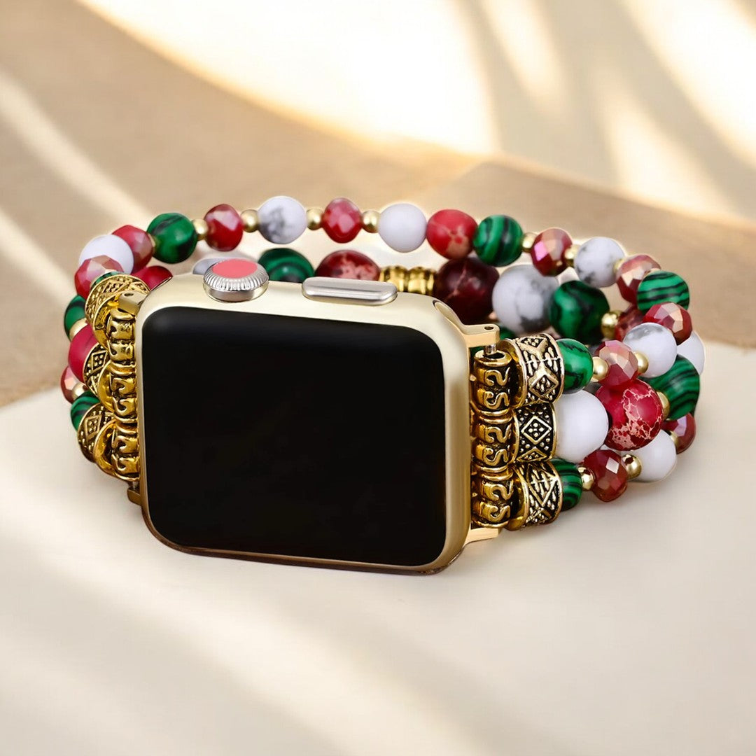 Fröhliches Claus Stretch Apple Watch Armband