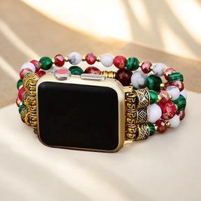 Fröhliches Claus Stretch Apple Watch Armband