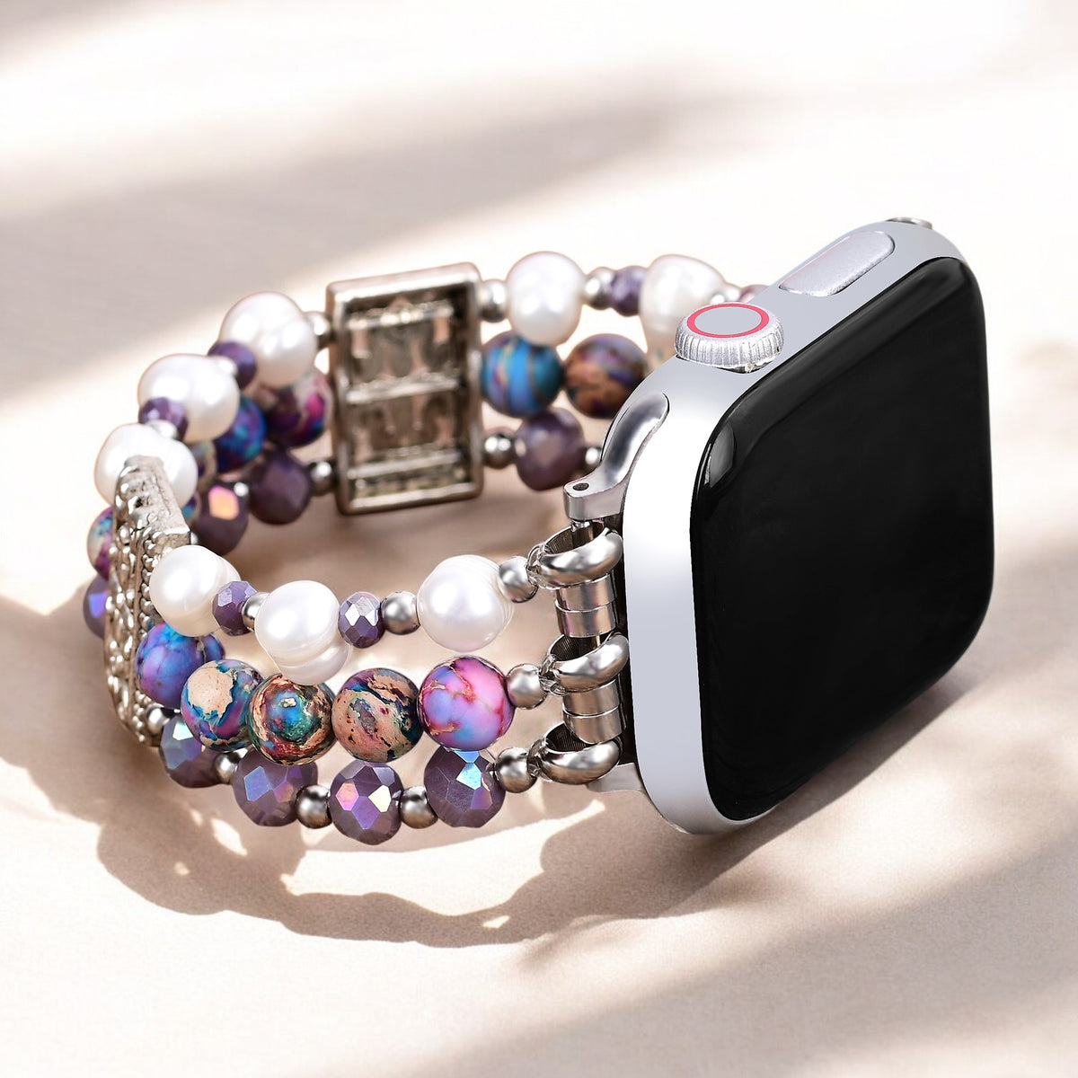 Artisanales Jasper Oasis Stretch Apple Watch Armband