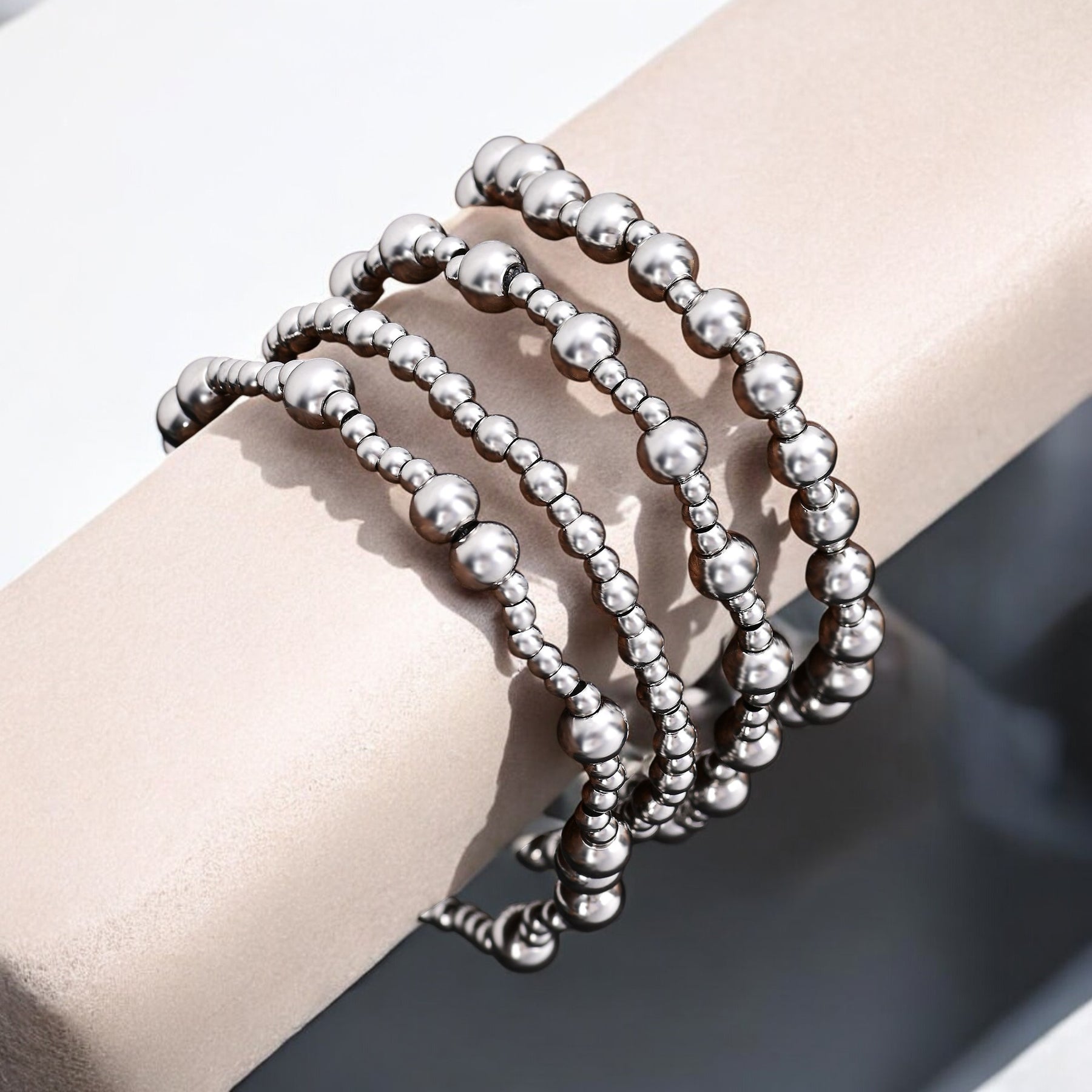 Platin-Armbandset „Demütig“