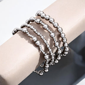 Platin-Armbandset „Demütig“