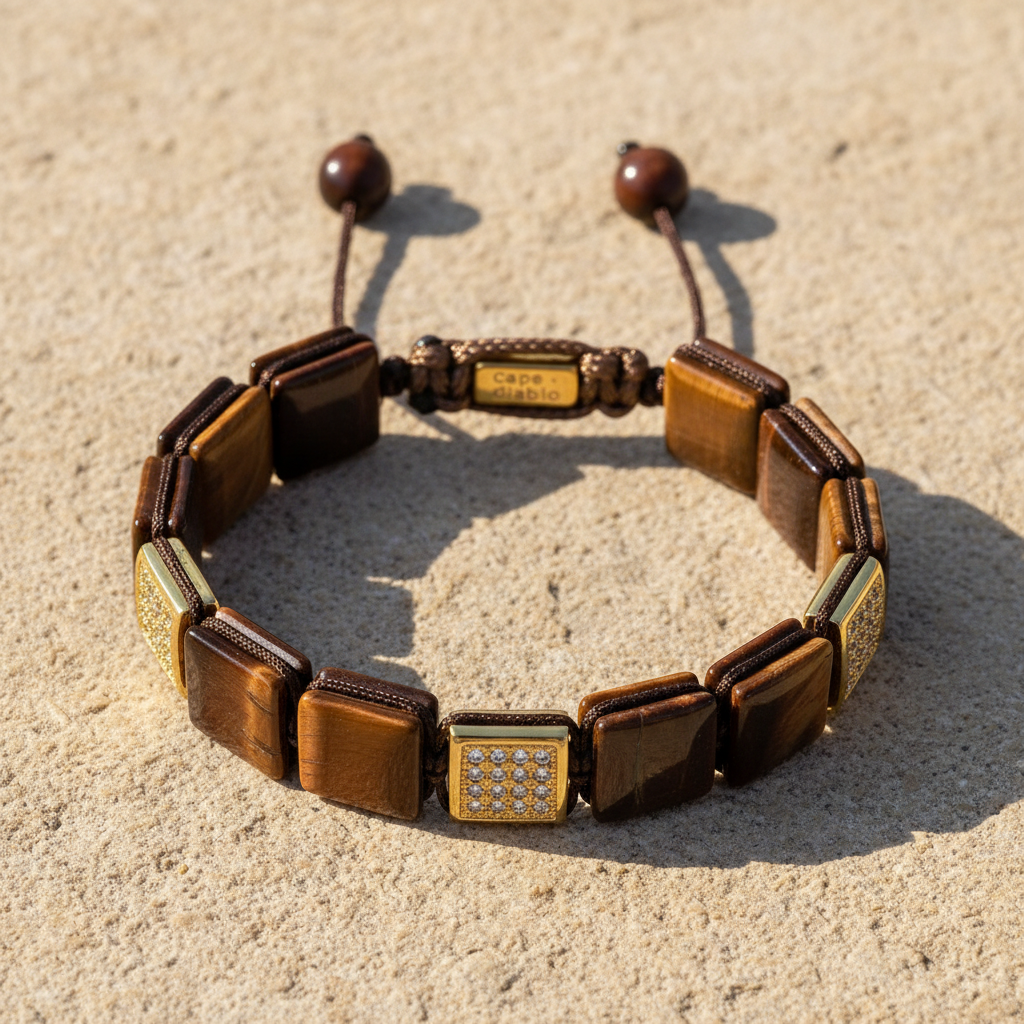 Herren Armband aus rotem Tigerauge