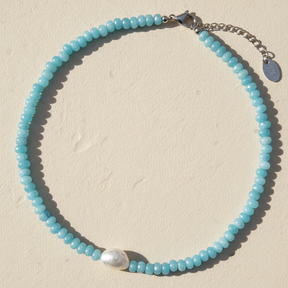 Jadeblüte Perlenkette