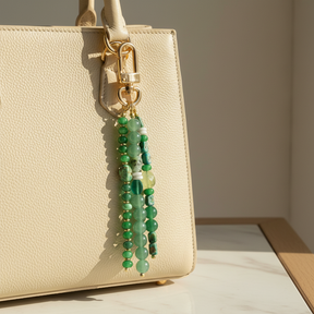 Grüner Aventurin Harmonie Taschenanhänger