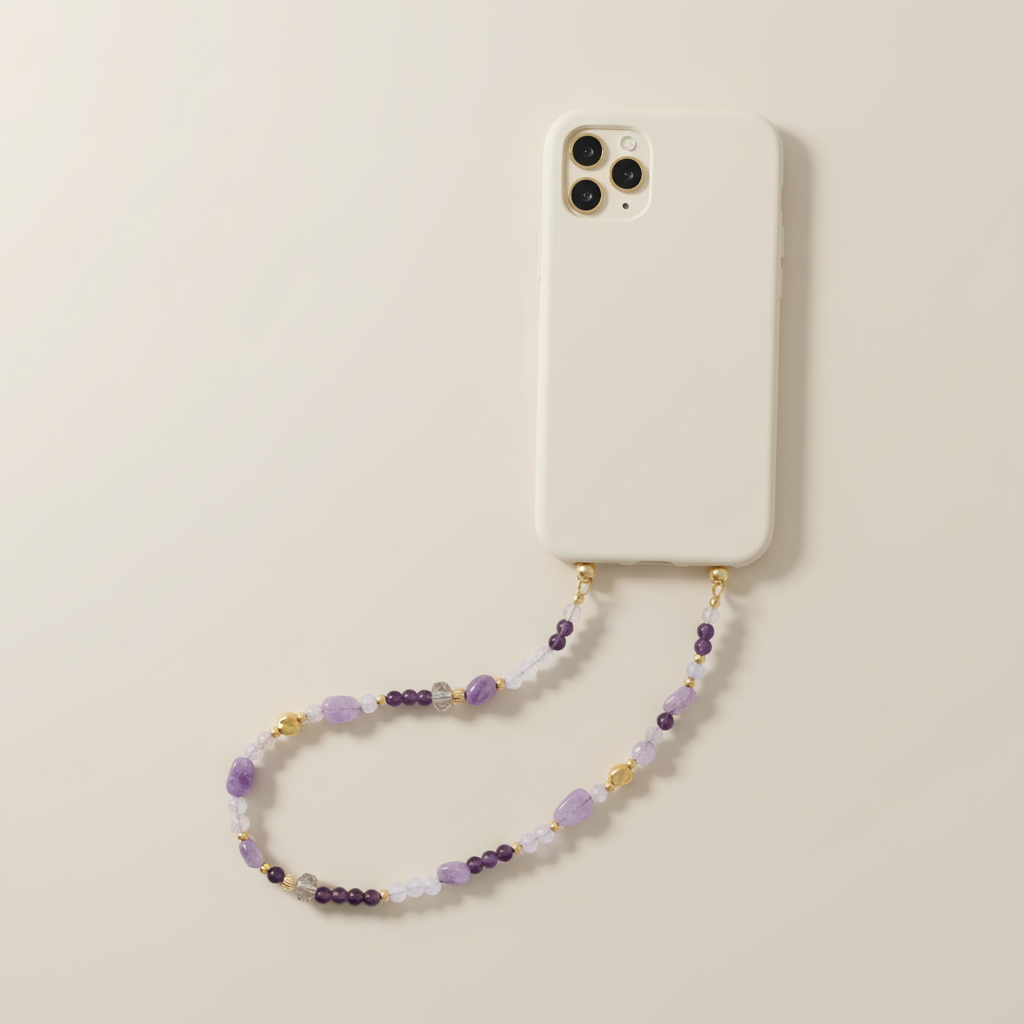 Amethyst Glow Telefonkette