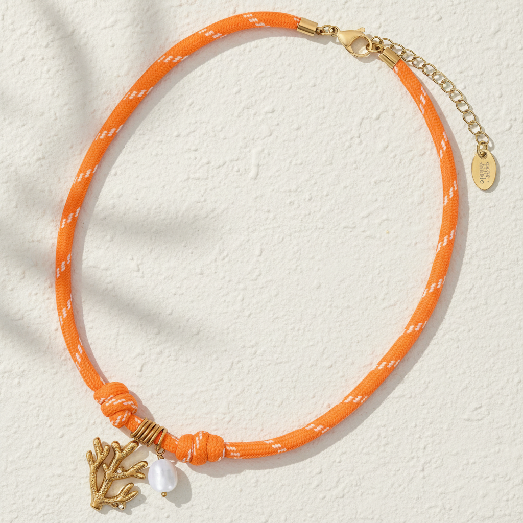 Korallenriff-Anhänger-Halskette