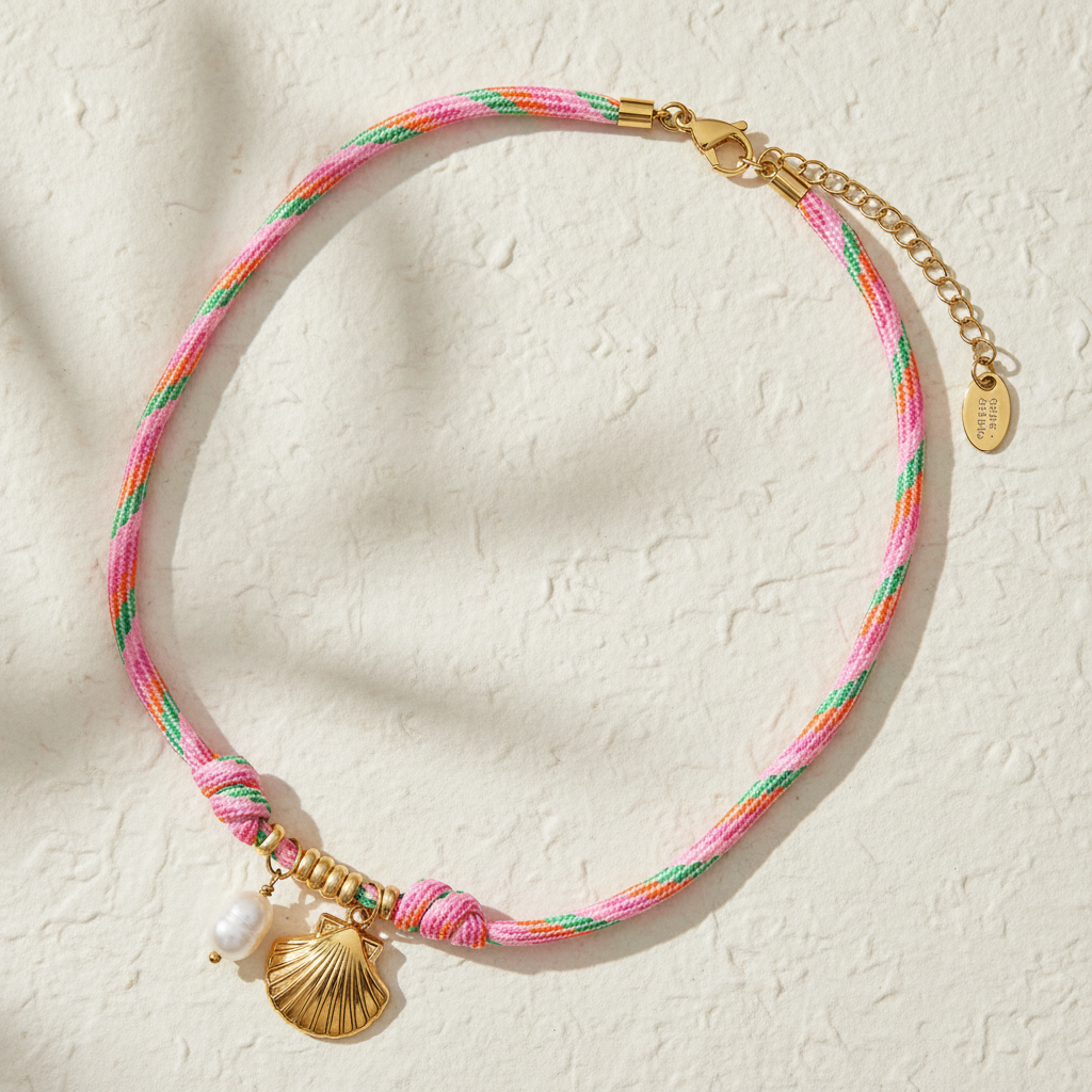 Halskette mit Meeresmuschel-Anhänger