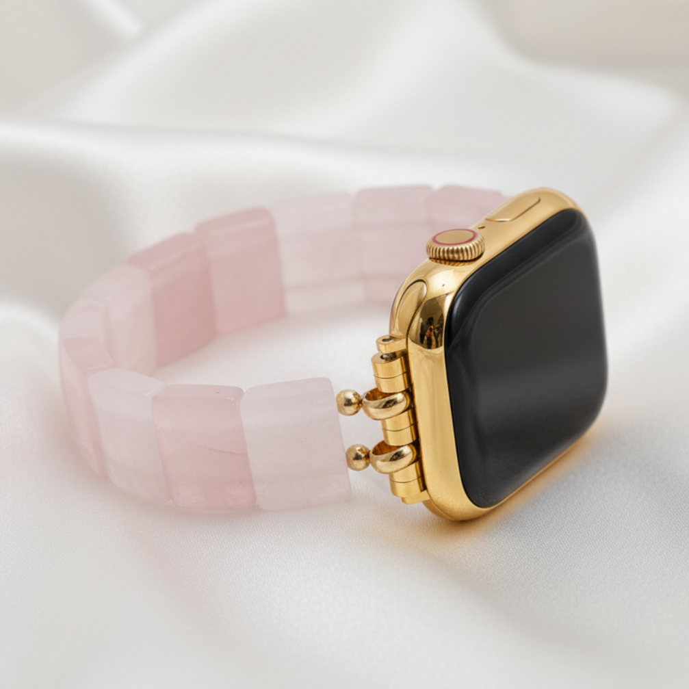 Blush Love Quarz Dehnbares Apple Watch Armband