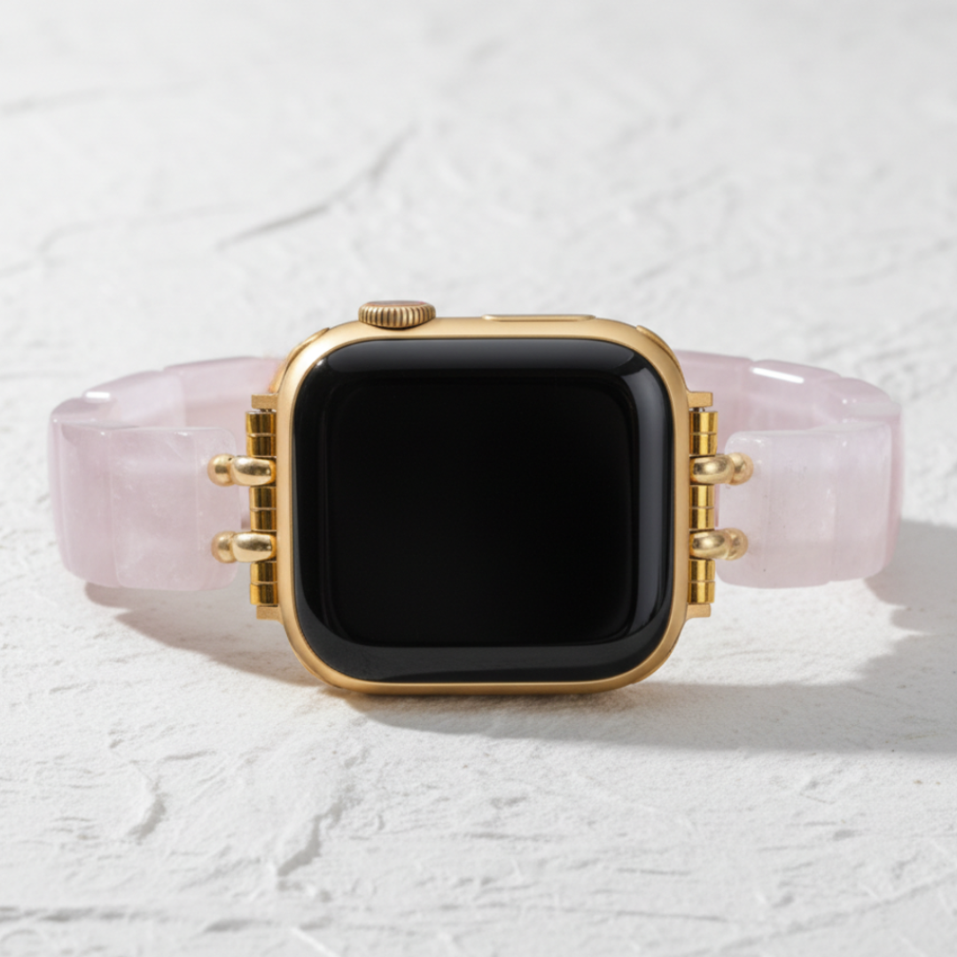 Blush Love Quarz Dehnbares Apple Watch Armband