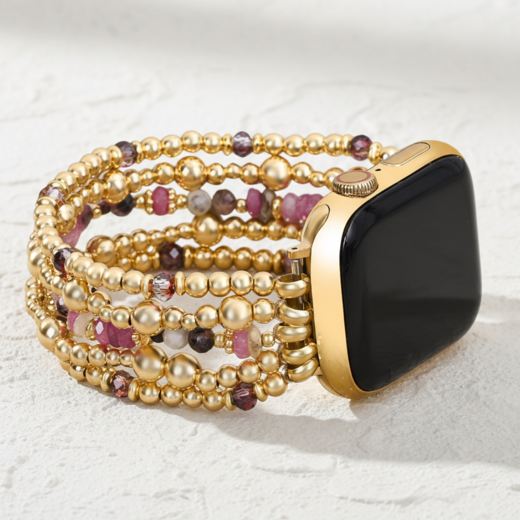 Blush Bloom Dehnbares Apple Watch Armband