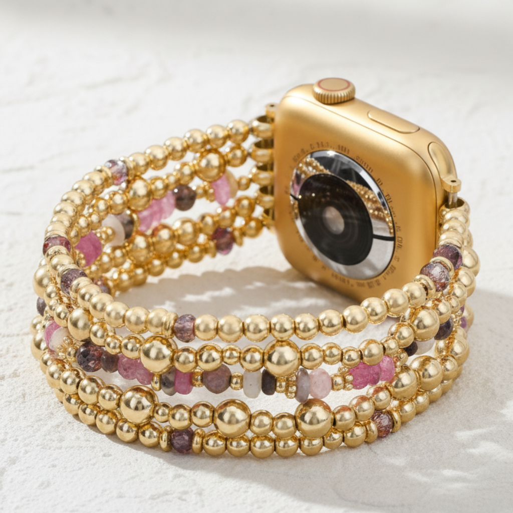 Blush Bloom Dehnbares Apple Watch Armband