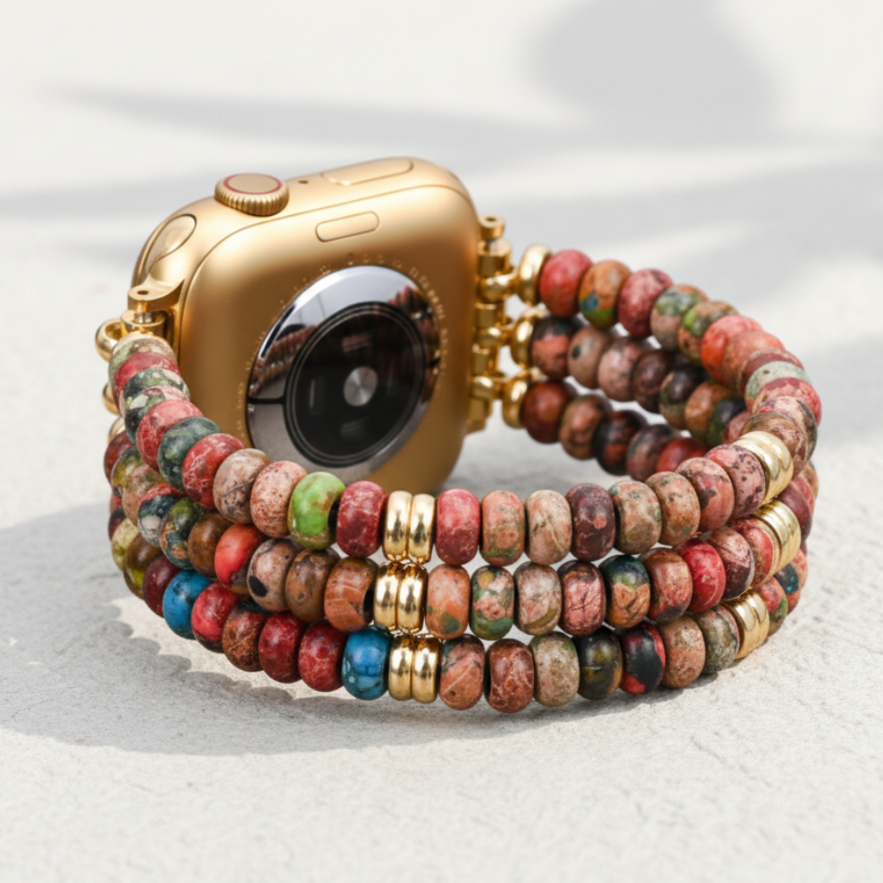 Kaleidoskop Boho Dehnbares Armband für Apple Watch