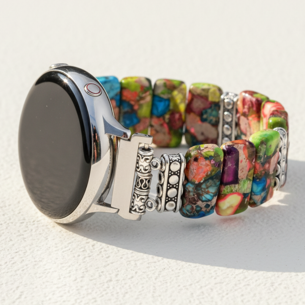 Chic Flower Samsung Galaxy Stretch Uhrenarmband