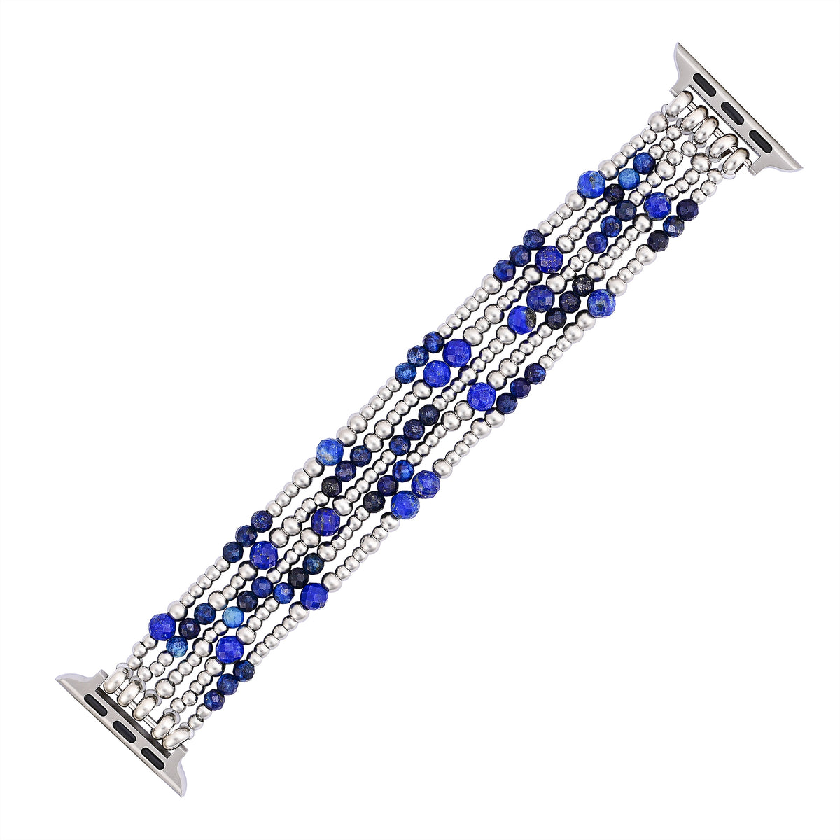 Azure Serenity Silver Stretch Apple Watch Armband