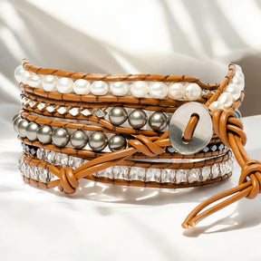 Exquisites Hämatit Wickelarmband